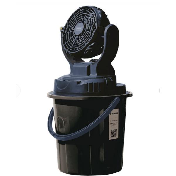 ●電源、水道が引けない現場での暑熱対策に風量切替3段階ミスト切替2段階自動首振り機能コンパクト収納商品スペックバッテリー電圧：DC24Vバッテリー容量：4.0 Ah稼働時間： 約5.5〜9.5時間(ファン:弱 ミスト:弱 首振りOFFの場合...