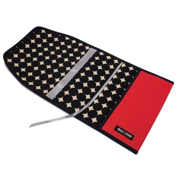 ブックカバー A5判 サイズ レッド＋マーブルドット suono ハンドメイド