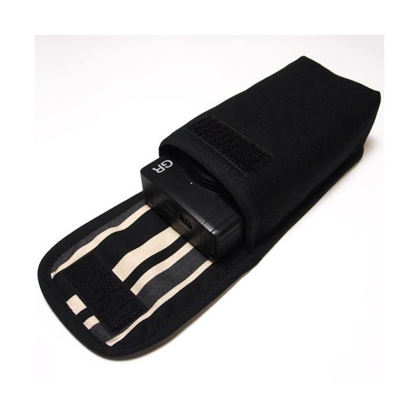 suono（スオーノ）リコーGR2ケース/ GRケース（ブラック・カーボンストライプ）-ハンドメイド リコーGR2/ GR ケース（ブラック・カーボンストライプ）--suono