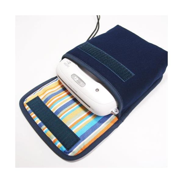 instax SQUARE SQ10ケース（ネイビー・オアシス）--suono（スオーノ）ハンドメイド