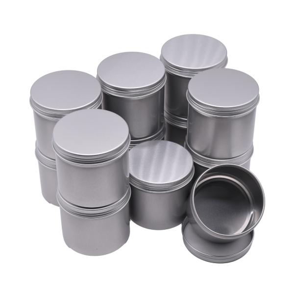 スズキ機工 丸型アルミ缶 金属製コンテナ82*75mm(D*H) 350ml AL8275 12