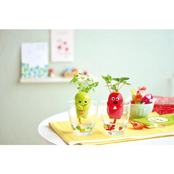 ガチャピンとムックのしっぽん 植物栽培キット 2種 各18点 計