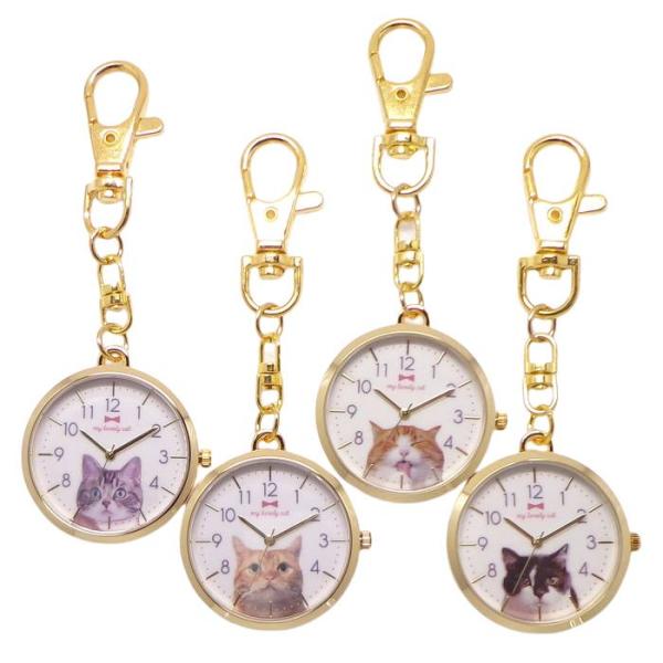 ポスト投函発送 携帯 時計 バックチャーム ネコ キーチェーン ウォッチ キャット ねこ 猫 GY048 かわいい 時計 懐中時計 おしゃれ バッグチャーム レディース キッズ外出先でも重宝します!!お子様、お母様やお祖母様など、大切な方へ...