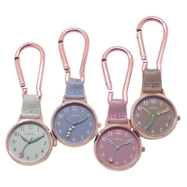 ポスト投函発送 携帯 時計 バックチャーム フラワー カラビナキーチェーン ウォッチ GY050 花 チューリップ スズラン バラ ミモザ かわいい 時計 懐中時計 おしゃれ レディース キッズ外出先でも重宝します!!お子様、お母様やお祖母...