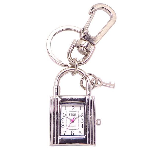 南京錠 カギ 鍵  キーチェーン ウォッチ かぎ キーホルダー KYW かわいい 時計 懐中時計 おしゃれ バッグチャーム レディス キーチェーン レディース キッズ サンフレイムお子様、お母様やお祖母様など、大切な方へのプレゼントに♪【ポ...