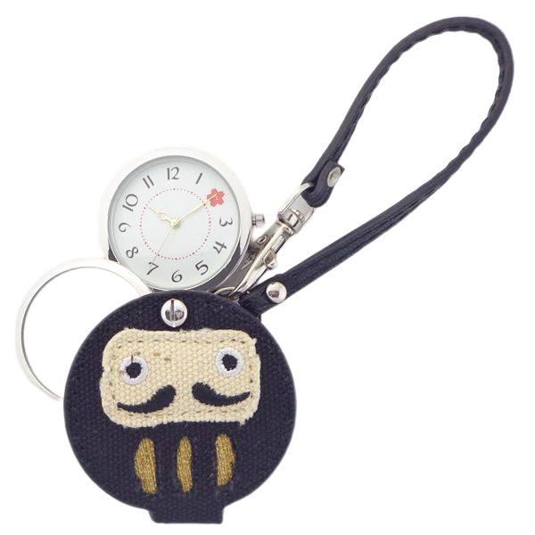 ポスト投函発送 懐中時計 バッグチャーム 時計 ストラップ ルーペ ハングウォッチ ダルマ  だるま ルーペウォッチ キーホルダー時計 拡大鏡 携帯ウォッチ かわいい☆誕生日、記念日、ホワイトデー、母の日、敬老の日、クリスマス、大切な方への...