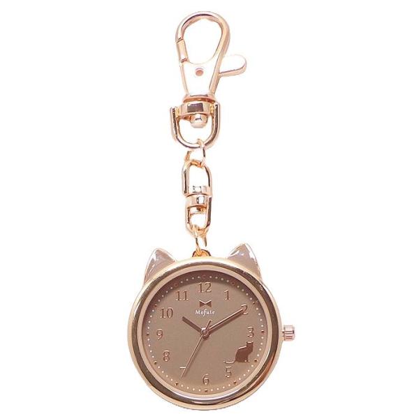 ポスト投函発送携帯 時計 バックチャーム ネコ ケース ウォッチ MKK2305 どうぶつ ネコの形の時計 かわいい 時計 懐中時計 おしゃれ レディース キッズバッグのチャームにもなる、キーチェーンですので、外出先でも重宝します!!お子様...