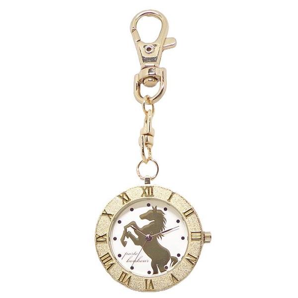 ポスト投函発送 携帯 ウォッチ バックチャーム 懐中時計 左馬 N02424S-0 ウマ うま 馬 ホース キーホルダー キーチェーン ウォッチ 縁起物 福を招く レディース キッズ メンズ福を招き、縁起が良いとされる左馬がモチーフのチャー...