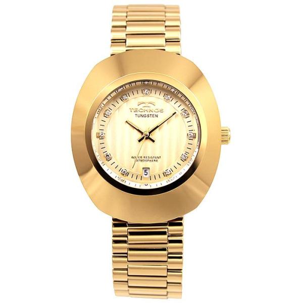 TECHNOS（テクノス） 腕時計 メンズ T9C12-GC タングステン 3針 日付