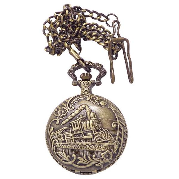 送料無料 懐中時計 蓋付 ポケットウォッチ VR-PWLID-BZ チェ−ン フック 3針 時 分 秒 クォーツ ブロンズカラー ☆誕生日 記念日 敬老の日 ホワイトデー 父の日 クリスマス 就職 入学 新生活 お祝い大切な方への贈り物にお...