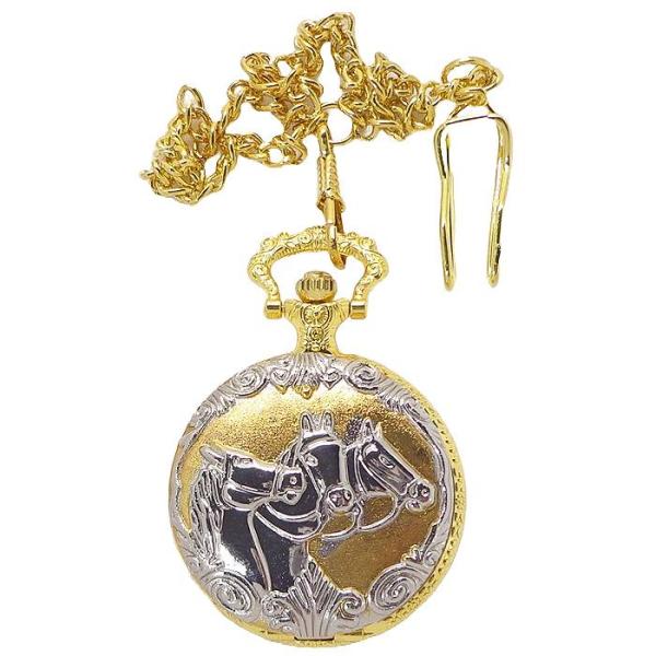 送料無料 懐中時計 蓋付 ポケットウォッチ VR-PWLID-GD チェ−ン フック 3針 時 分 秒 クォーツ ゴールドカラー ☆誕生日 記念日 敬老の日 ホワイトデー 父の日 クリスマス 就職 入学 新生活 お祝い大切な方への贈り物にお...