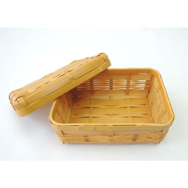 鳥越竹細工 BOX  ピクニックにも最適  お弁当  サンドイッチ 楽天市場】弁当箱 竹製 ランチボックス すす竹アジロ編み弁当箱