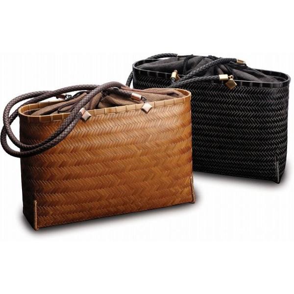 【新品未使用】カゴ風バッグ　ダークブラウン kagohandle1.jpg