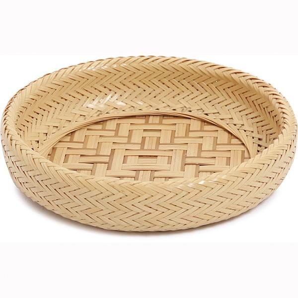 未使用　卓盛篭（たくもりかご） 在庫要確認 折り返し盛篭(上)M W22cm×H4.5cm 国産 日本製 別府産 カゴ