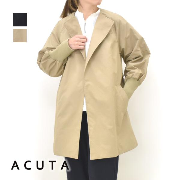 Acuta ACUTA アクータ ナイロンコットン袖リブショートコート  