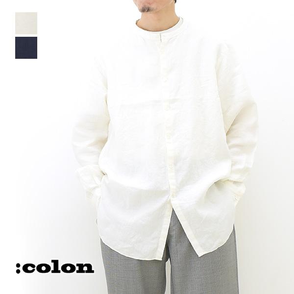 colon コロン Henly neck Shirt -Highcount Linen- ヘンリーネック 