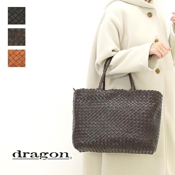 DRAGON ドラゴン レザーメッシュ トートバッグ 