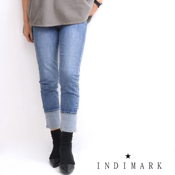 Indimark インディマーク ロールアップボーイフレンドデニムパンツ Wj007 レディース Ind Wj007 Trois Webshop 通販 Yahoo ショッピング