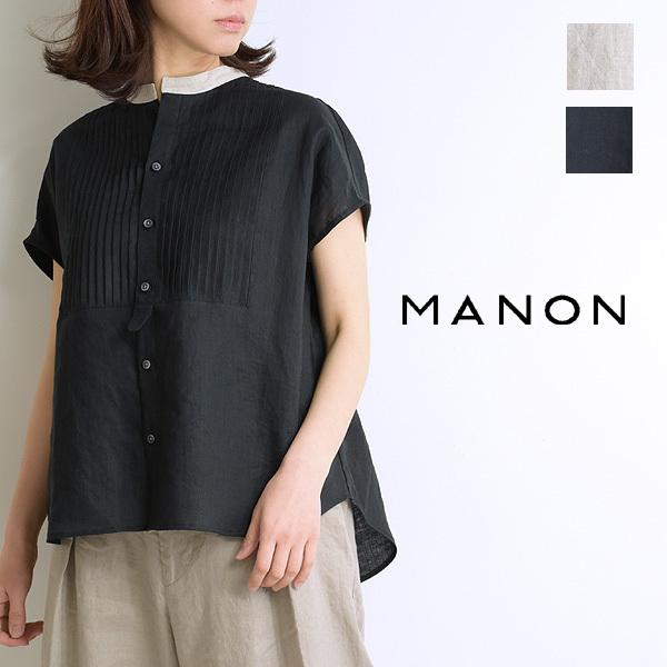 最大の割引 送料無料 21ss Manon レディース Mnn Sh 156 リネンフレンチスリーブピンタックシャツ マノン シャツ ブラウス Knowledge21 Com