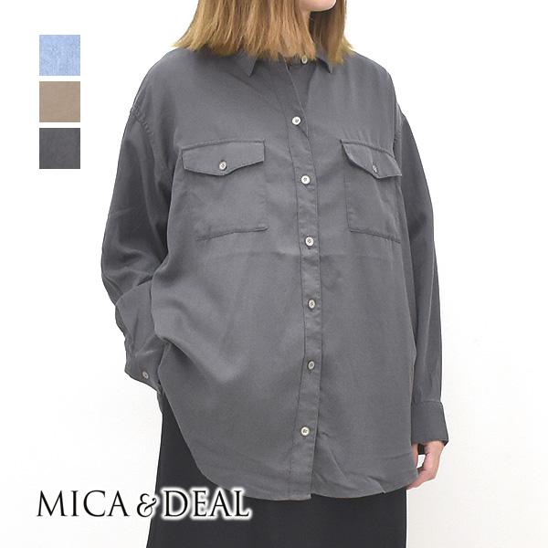⭐️新品未使用⭐️MICALLE MICALLE 半袖デニムシャツ フリー