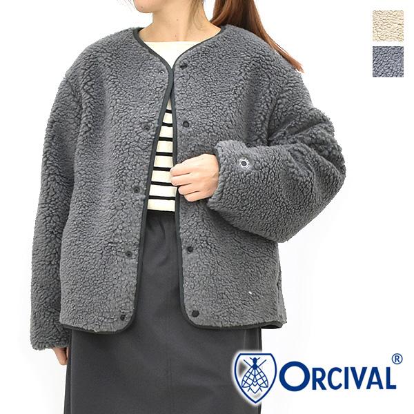 ORCIVAL（オーシバル） ボアフリースラウンドネックブルゾン OR
