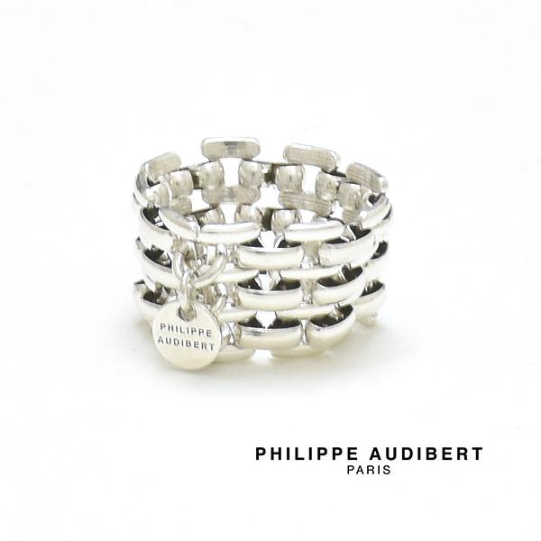 PHILIPPE AUDIBERT シルバー ツイスト リング 11号 PHILIPPE AUDIBERT（フィリップ オーディベール） Miller chain ring L