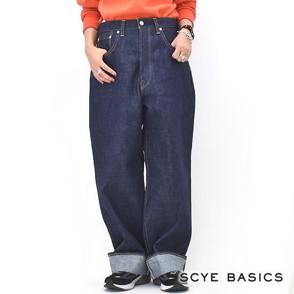 SCYE BASICS サイベーシックス Selvedge Denim Wide Leg Jeans 