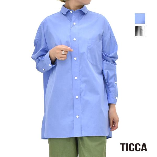 TICCA ティッカ スクエアビッグシャツ UNI TBEA-103 レディース メンズ