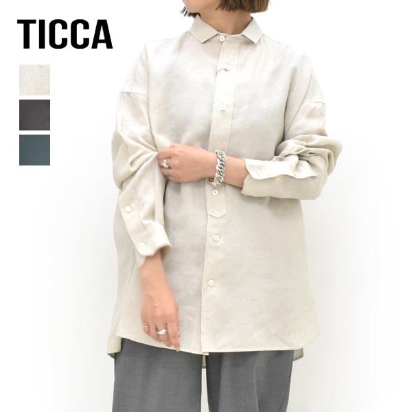 TICCA（ティッカ） 【2026SUMMER】TICCA リネンスクエアビッグシャツ