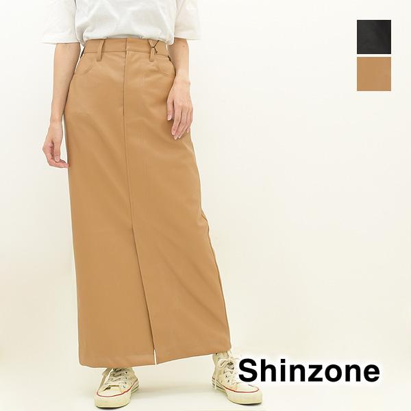 THE SHINZONE シンゾーン シンセティックレザースカート