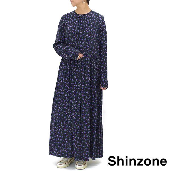 Shinzone THE SHINZONE シンゾーン PURPLE FLOWER DRESS パープル  