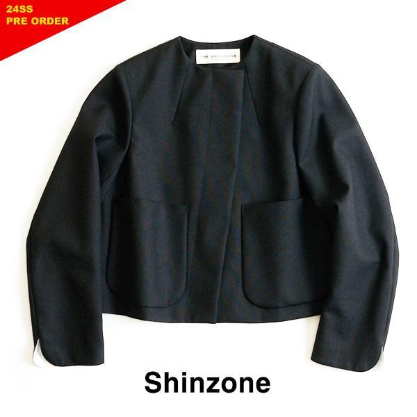THE SHINZONE シンゾーン LOTUS JACKET ノーカラーショートジャケット 