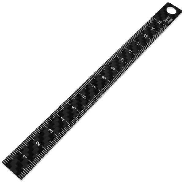 ネコポス送料無料】 カーボン 繊維定規 15cm C-15 日本製 / 直尺