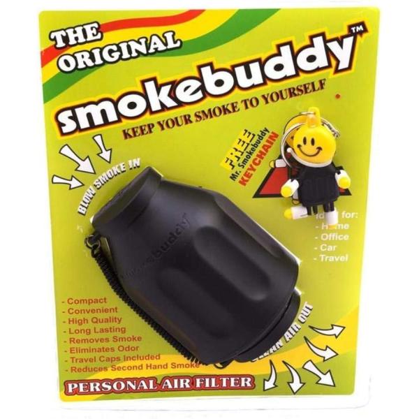 スモークバディ 煙草の消煙・消臭 エアフィルター 携帯用 HEPAフィルター Smokebuddy 正規品 (Original, ブラック)