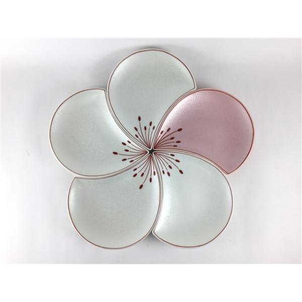 有田焼★花びら型白陶器皿★作家モノ 花びら - 幸楽窯 Kouraku.kiln.Inc