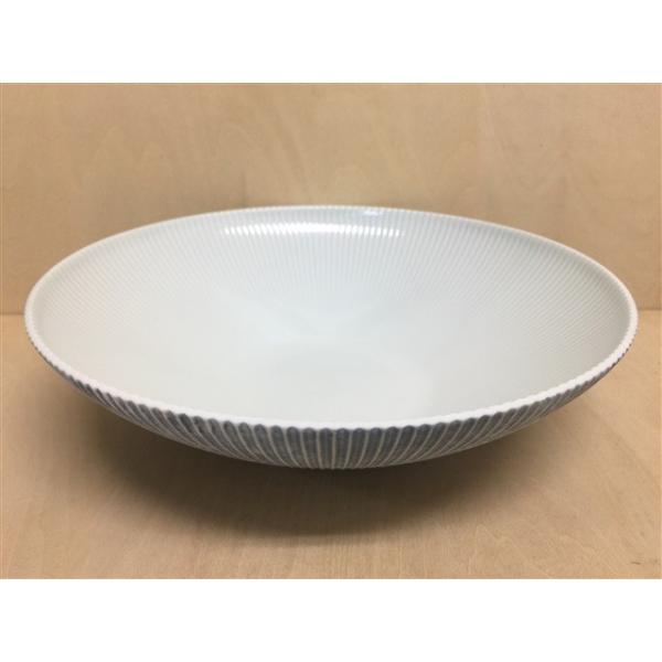 有田焼 李荘窯 コスモスブラスト鎬ボールM ボウル 鉢 23cm 青色 白色