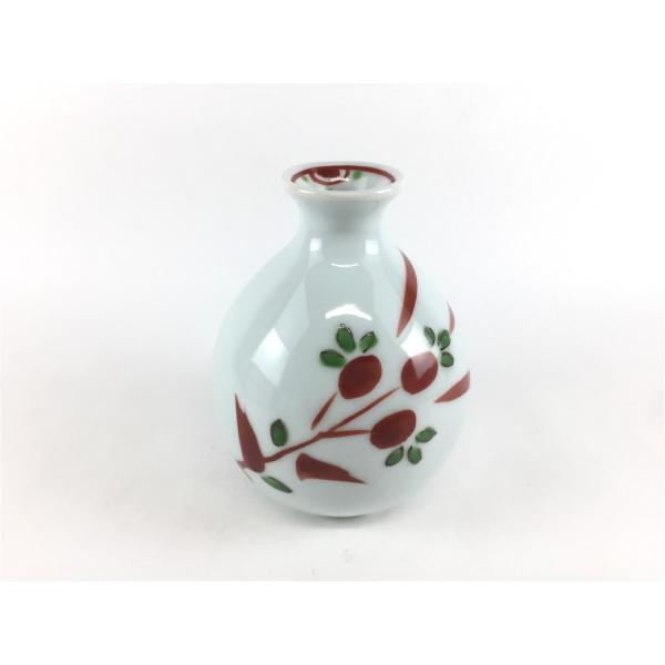 伊万里焼 田森陶園 200cc丸徳利.古赤絵【200ml 200cc 酒器 徳利 赤絵 和食器/磁器 とっくり】