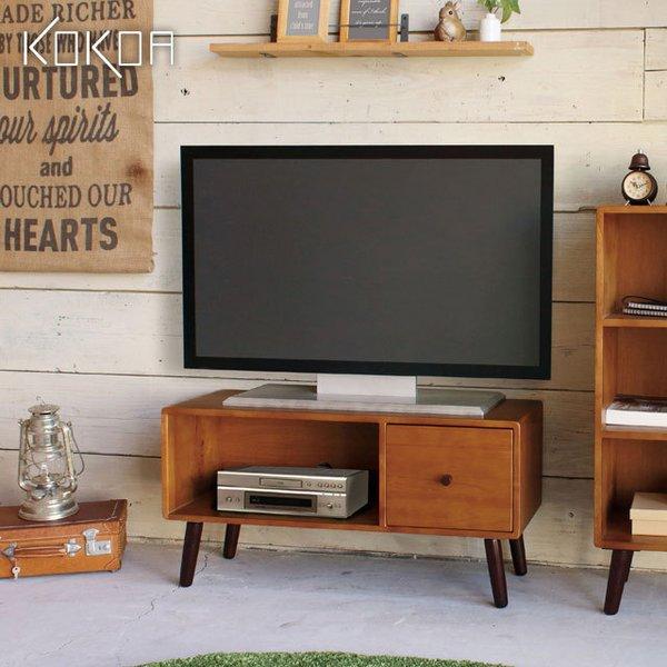 弘益 テレビ台 ココア ローボード 木製 KOKOA- 美品 弘益 木製 TV台 ローボード 幅80cm 高さ40cm KOKOA ココア ブラウン