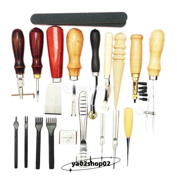 レザークラフト初心者セット レザークラフト 初心者キット 革工具セット 工具 道具セット手縫い