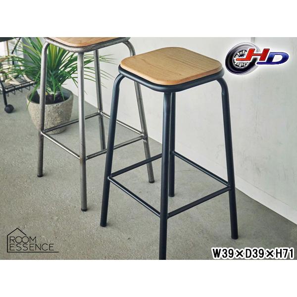 【メーカー直送】東谷 PC-67BK ハイスツール（ブラック） Azumaya 東谷 ハイスツール ブラック W39×D39×H71 PC-67BK 腰掛 異素材