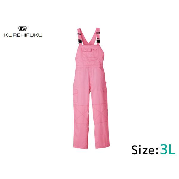 サロペット オーバーオール 213 ピンク 3L クレヒフク メンズ春夏 秋冬