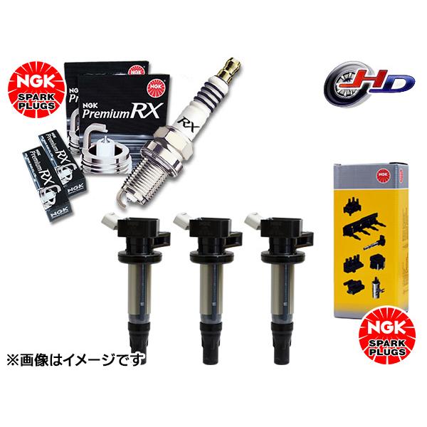 パッソ KGC30 KGC35 NGK 正規品 プレミアム RXプラグ 95515 LFR6ARX-11P 3本 NGK 正規品 イグニッションコイル U5386 3本セット H22.02〜H26.03