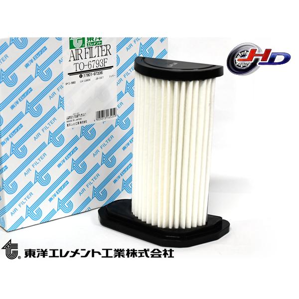 東洋エレメント エアーエレメント TO-6793F■エアーエレメントとは…エンジンに吸い込まれる空気をろ過するフィルターの働きをします。空気に含まれるゴミや粉塵を吸収するため、定期的な清掃や交換が必要です。汚れた状態で使い続けると、エンジン...