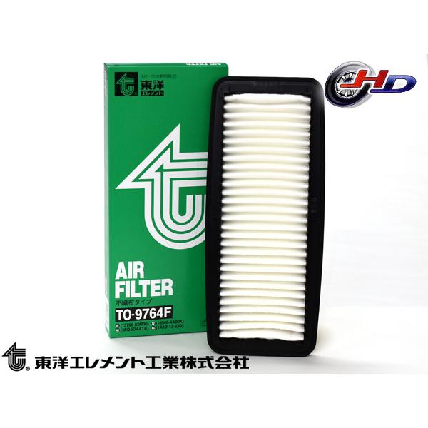キャリイ スーパーキャリイ DA16T エアエレメント エアー フィルター クリーナー 東洋エレメント TO-9764F H25.09〜