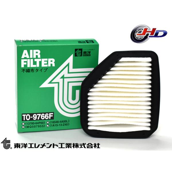 NV100 クリッパー DR17V エアエレメント エアー フィルター クリーナー 東洋エレメント TO-9766F H27.03〜