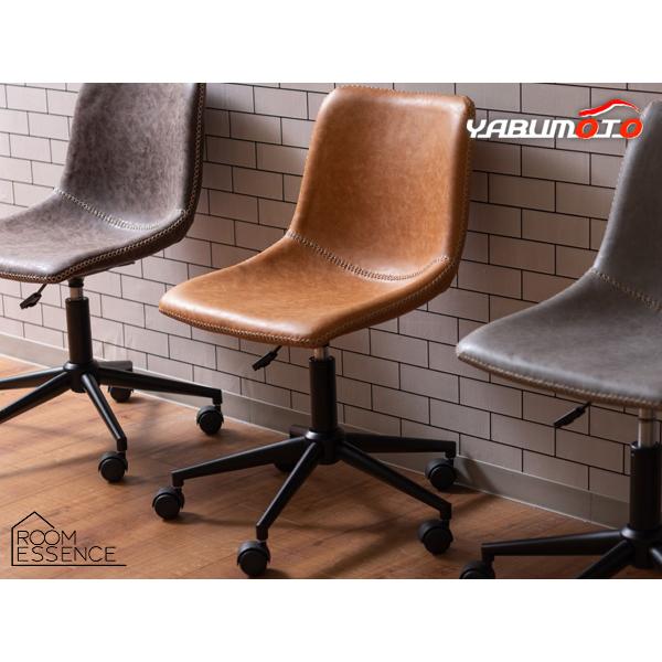 東谷 デスクチェア キャメル W56×D58×H78〜87×SH45~54 PC-77CA 座面