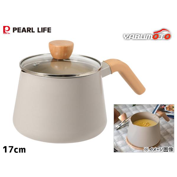 スプル ふっ素加工 IH対応 ガラス蓋付 マルチポット 17cm 2.3L 鍋 オール熱源 HC-900 パールライフ パール金属