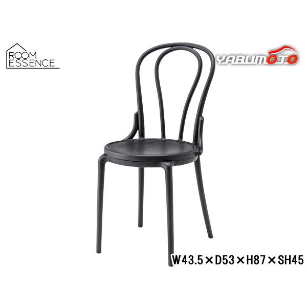 【メーカー直送】東谷 PC-987BK チェア（ブラック） Azumaya 東谷 チェア ブラック W43.5×D53×H87×SH45 PC-987BK シンプル