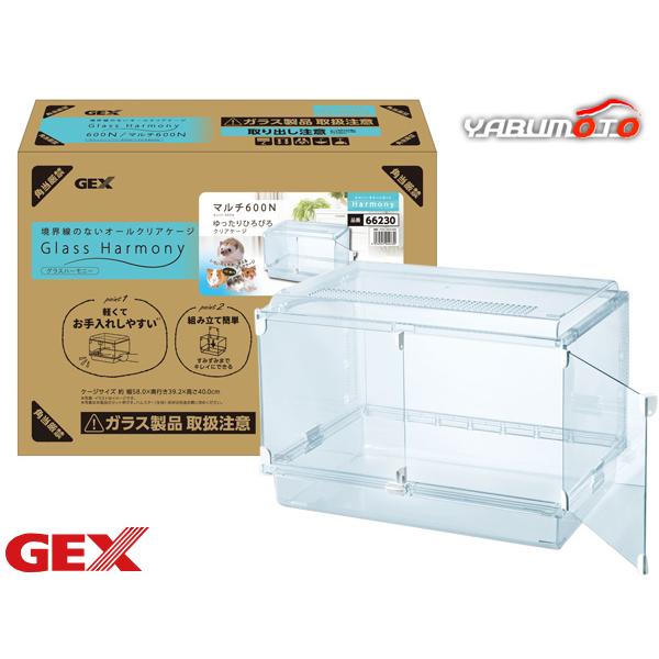 未使用　GEX Glass harmony マルチ600 クリアケージ Amazon.co.jp: ジェックス Harmony グラスハーモニーマルチ600N