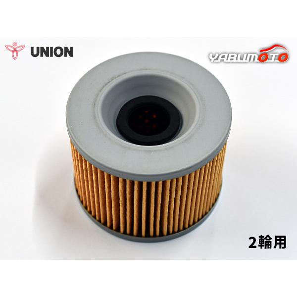 カワサキ KAWASAKI ZR-7 / S ユニオン産業 UNION 2輪用 オイルフィルター オイルエレメント 濾紙 Oリング付